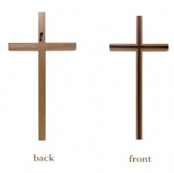 Church Rubberwood Inlaid Cross